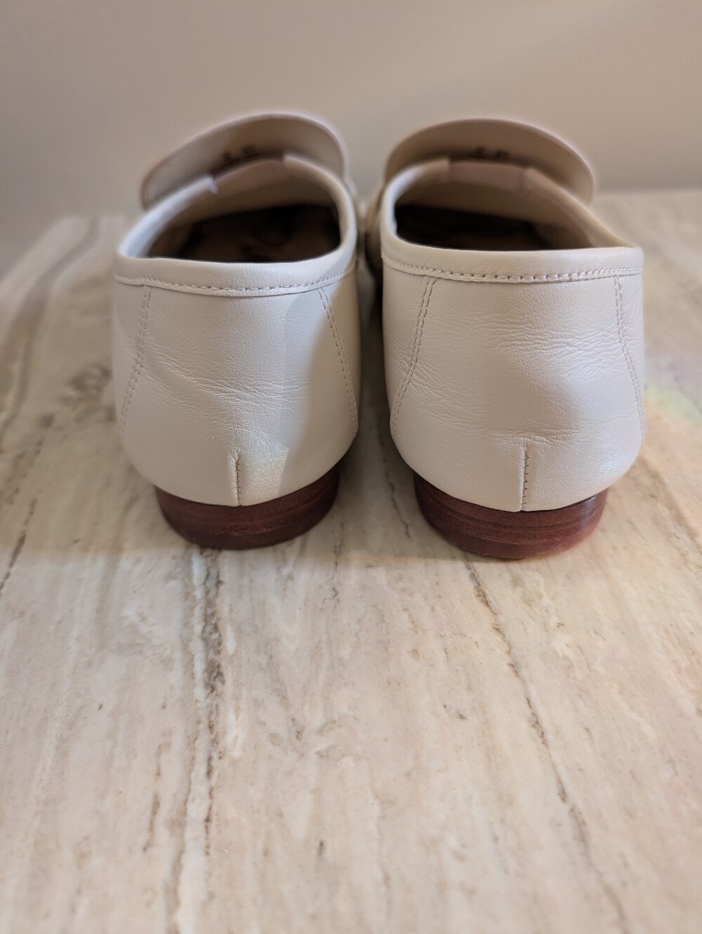 Sam Edelman Lucca Bit Loafer in Modern Ivory Leather Size 8 - Picture 4 of 10